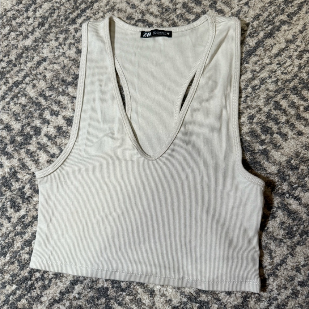 Zara beige tank top, never worn